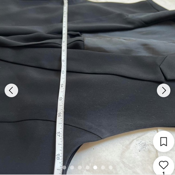 ✨ Aster Sleeveless Black Blazer with Pleated Chiffon Open Back ✨ Size S - Picture 9 of 9